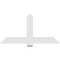Ekena Millwork Eugene Architectural Grade PVC Gable Bracket, 60"W x 30"H x 2"D x 6"F, 12/12 Pitch GBP060X30X0206EUG00 - alternate 2